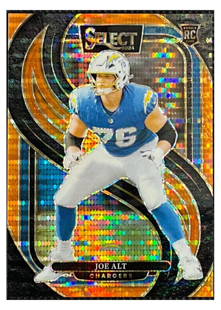 2024 Panini Select Base Set Joe Alt Neon Orange Pulsar Prizm #159 card