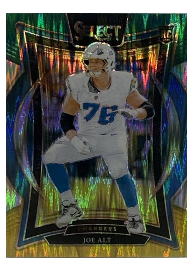 2024 Panini Select Base Set Joe Alt Green Yellow Prizm Shock #82 card