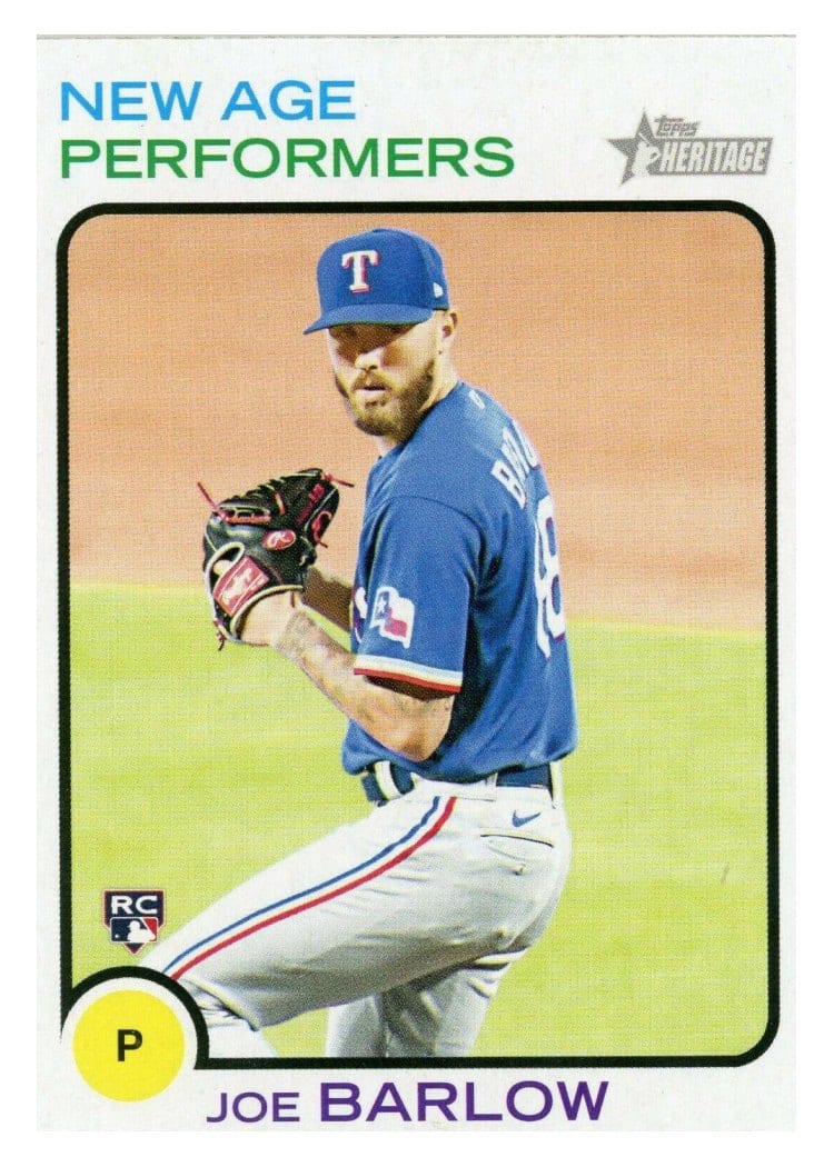 2022 Topps Heritage New Age Performers Joe Barlow #NAP-24 card