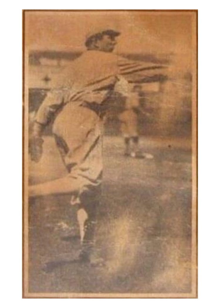 1916 M101 5 Sporting News Joe Benz Blank Back #13 card