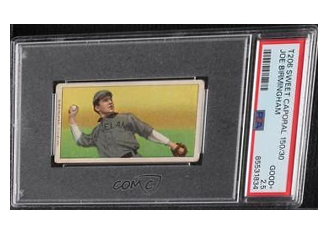 1909 T206 Sweet Caporal 150 Factory 30 Joe Birmingham card