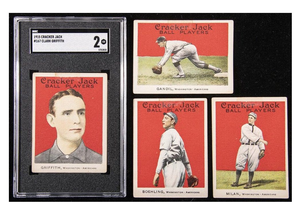 1915 Cracker Jack Joe Boehling #72 card
