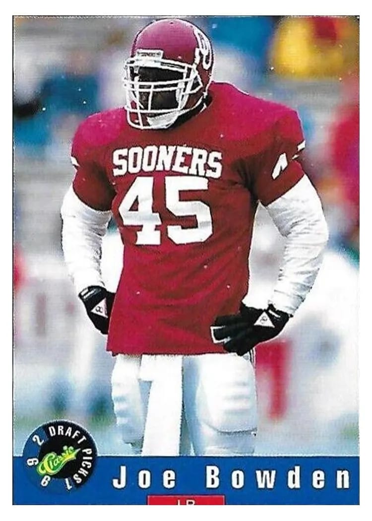 1992 Classic Draft Picks Joe Bowden #12 card