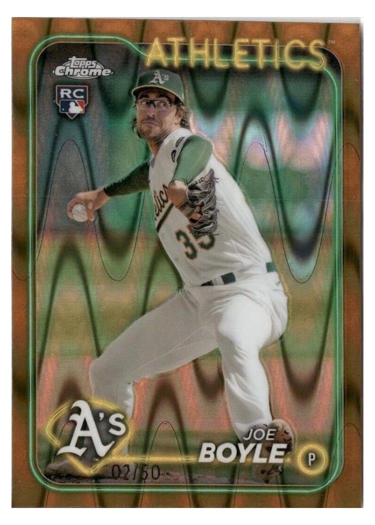2024 Topps Chrome Joe Boyle #91 card