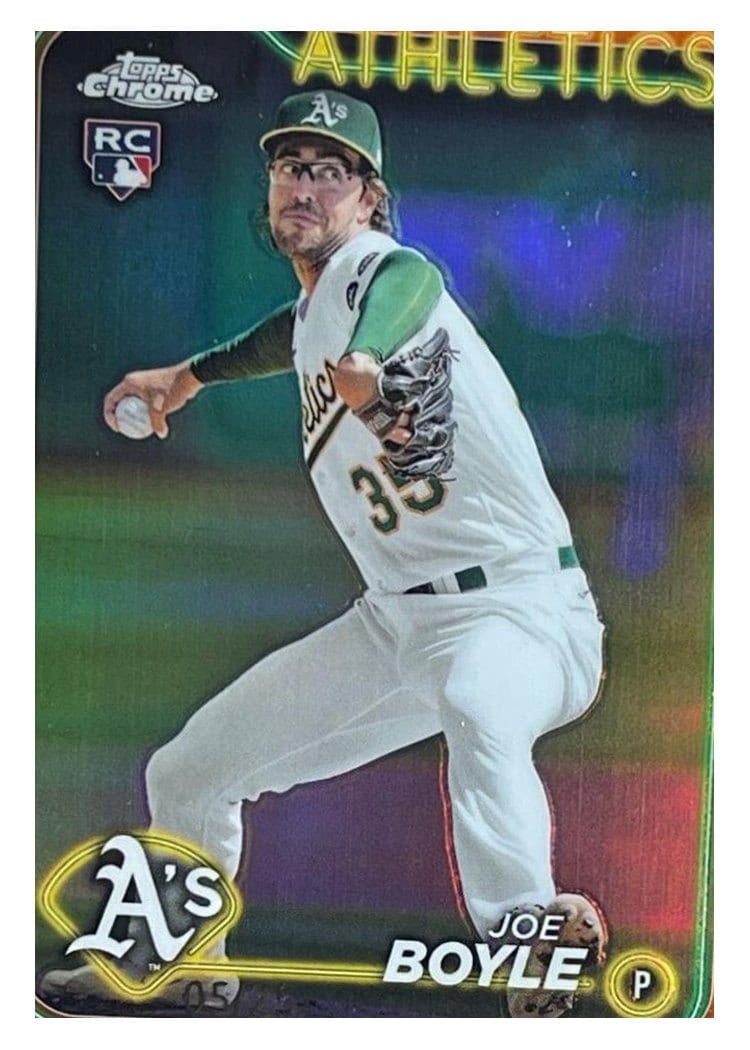 2024 Topps Chrome Joe Boyle #91 card