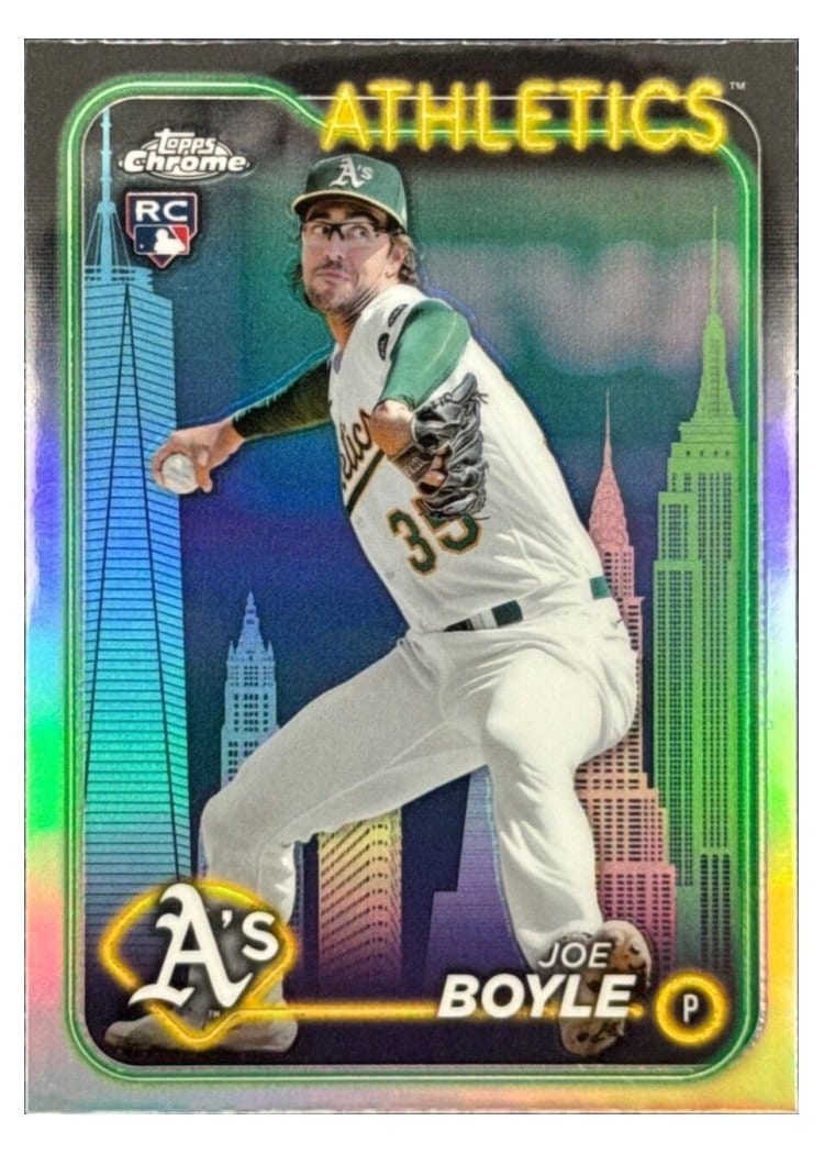 2024 Topps Chrome Joe Boyle #91 card