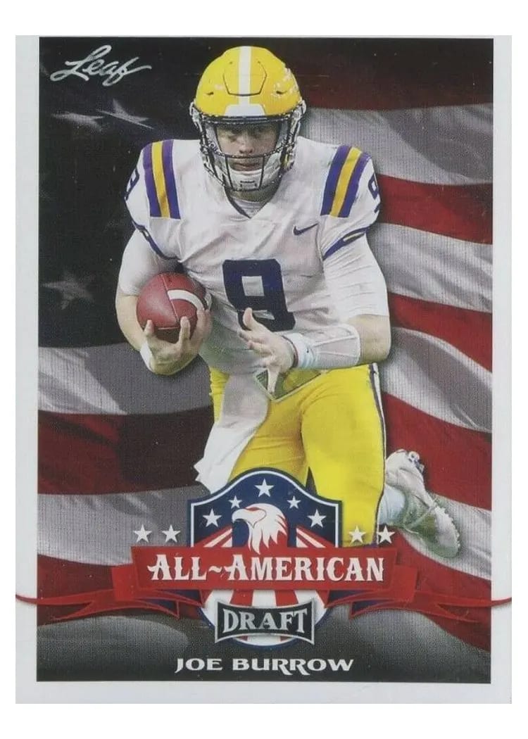2020 Leaf Draft Joe Burrow #61 card