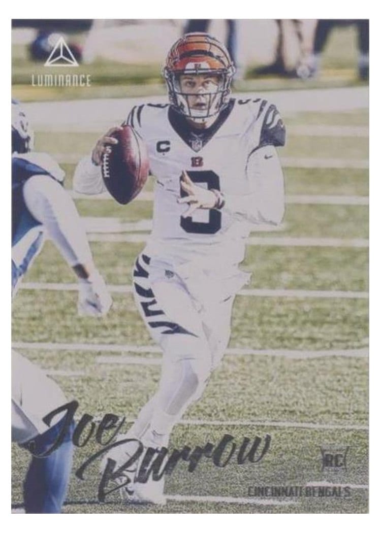 2020 Panini Chronicles Luminance Update Rookies Joe Burrow #201 card