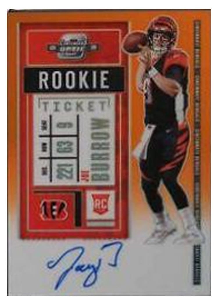2020 Panini Contenders Optic Base Set Joe Burrow #101 card