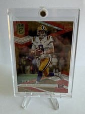 2020 Panini Donruss Elite Joe Burrow Gold #102 card