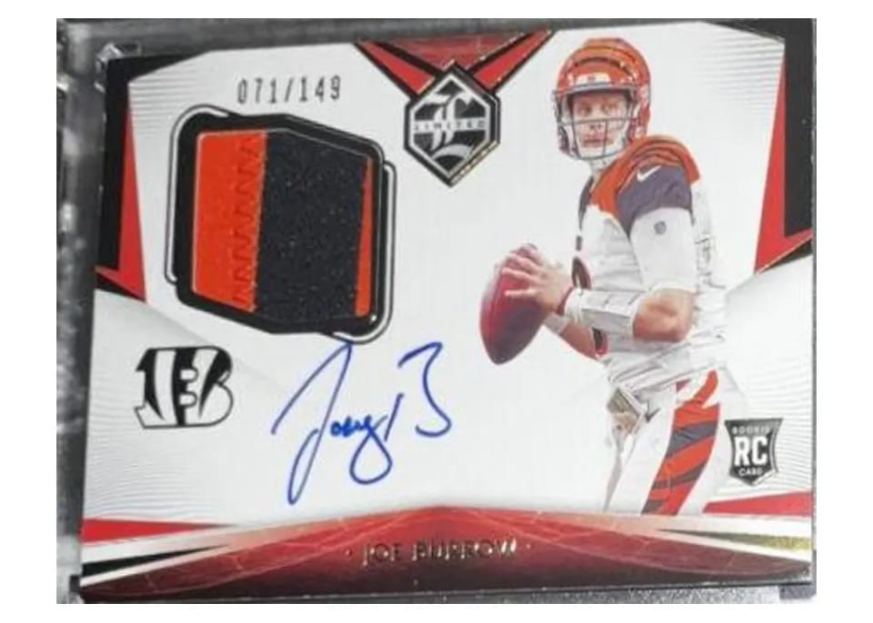 2020 Panini Limited Joe Burrow #101 card