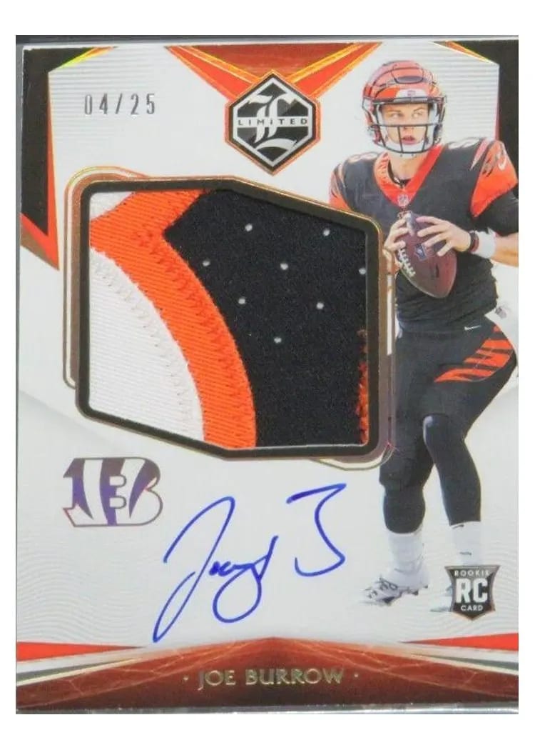 Joe Burrow 2020 Panini Limited card