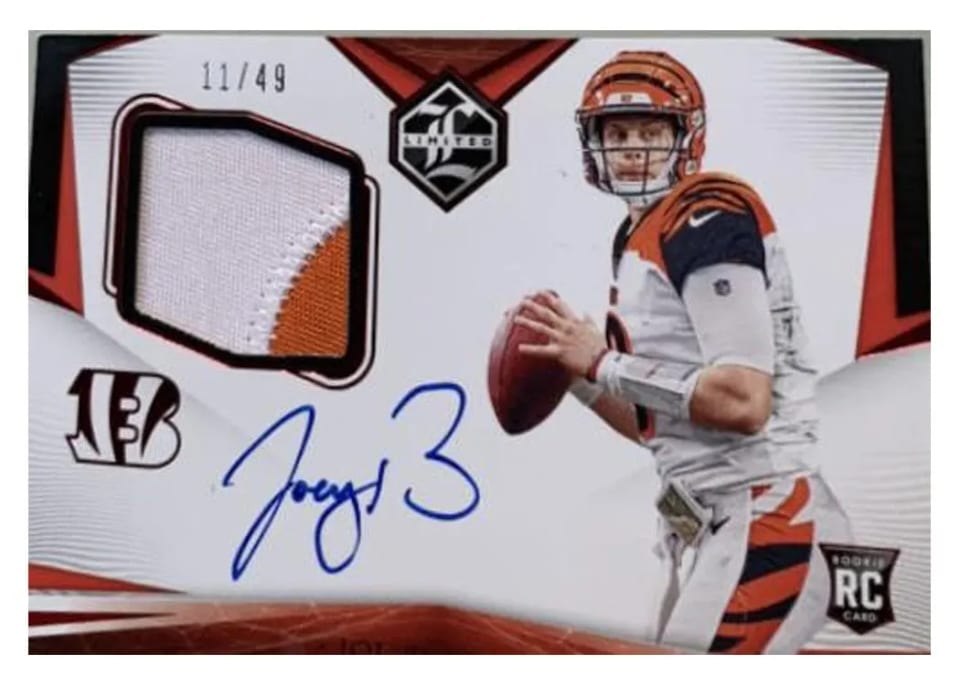 2020 Panini Limited Joe Burrow #101 card