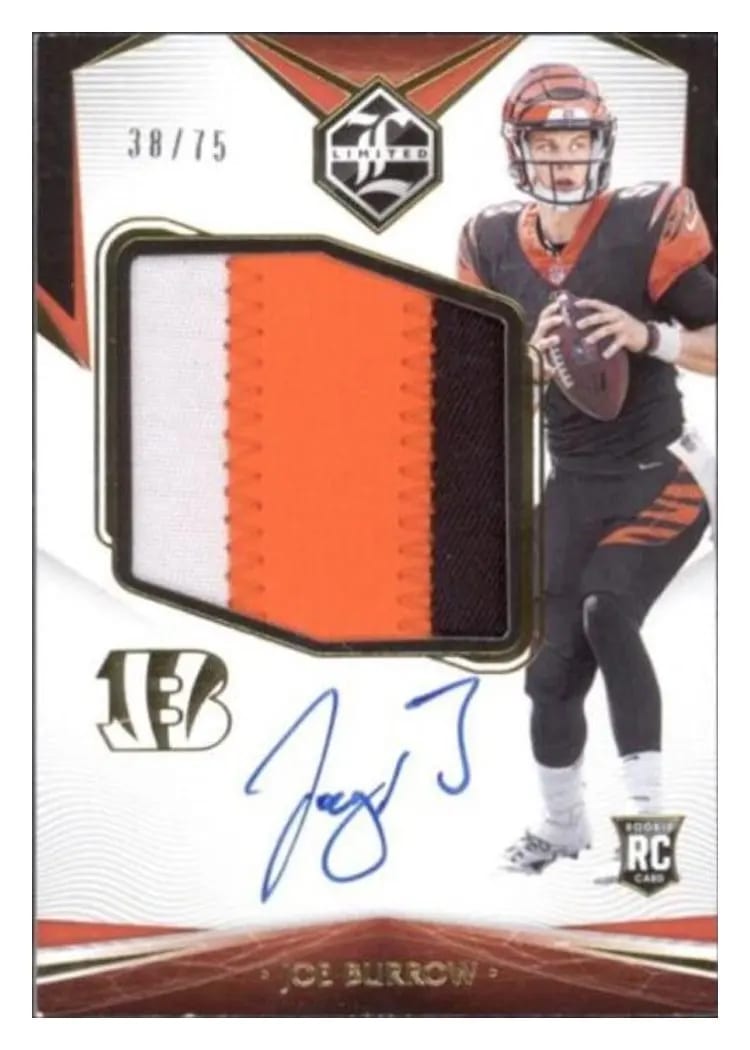 2020 Panini Limited Joe Burrow #143 card