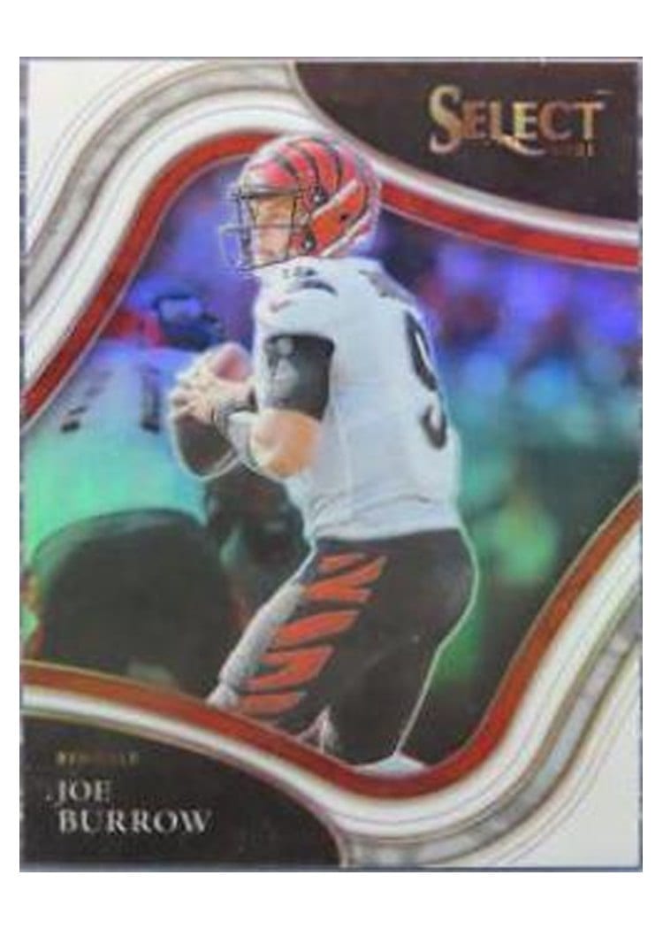 2021 Panini Select Base Set Joe Burrow White #309 card