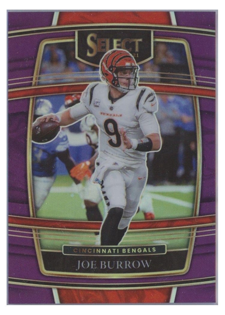 2021 Panini Select Base Set Joe Burrow #9 card