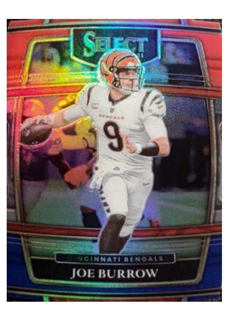 2021 Panini Select Base Set Joe Burrow #9 card