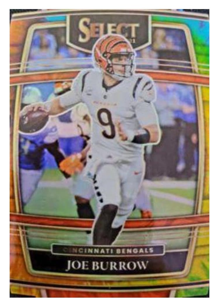 2021 Panini Select Base Set Joe Burrow #9 card