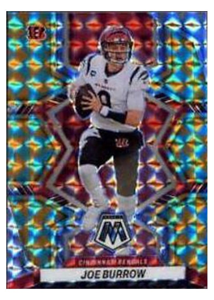 2022 Panini Mosaic Base Set Joe Burrow Tessellation #39 card