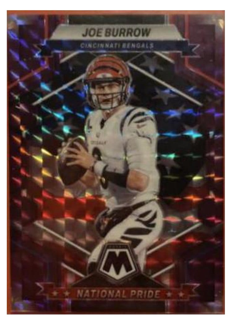 2023 Panini Mosaic Base Set Joe Burrow Purple #254 card