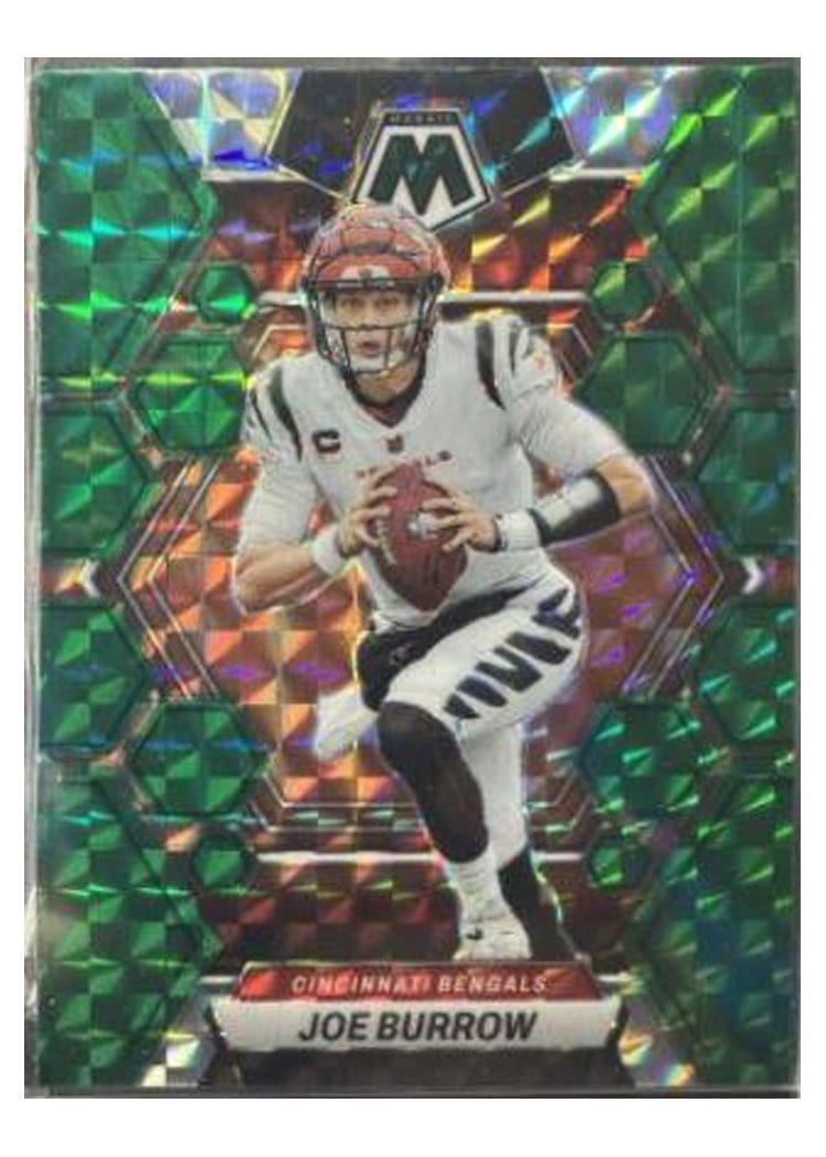 2023 Panini Mosaic Base Set Joe Burrow Green #40 card