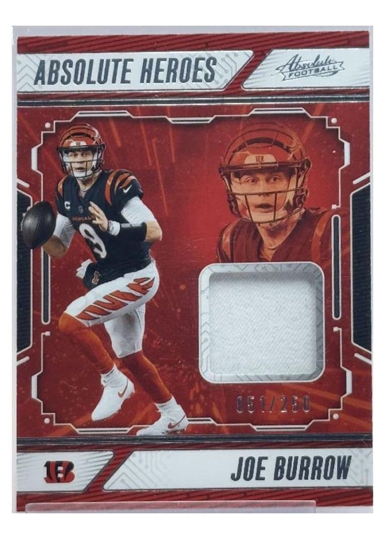 2024 Panini Absolute Absolute Heroes Memorabilia Joe Burrow #AHM-JBW card