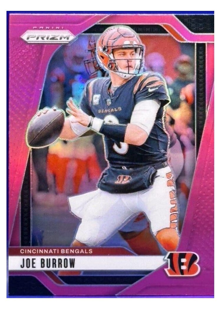 2024 Panini Prizm Base Set Joe Burrow Pink #55 card