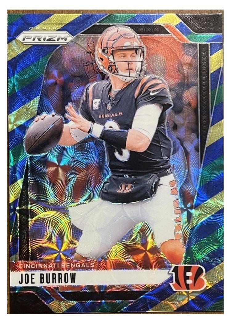2024 Panini Prizm Base Set Joe Burrow Choice Blue #55 card