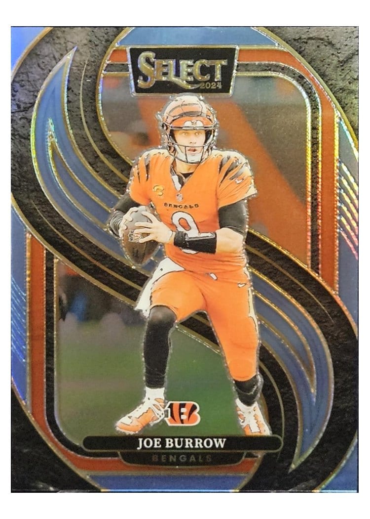 2024 Panini Select Joe Burrow Light Blue Prizm #127 card