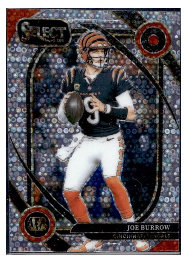 2024 Panini Select Base Set Joe Burrow Disco Prizm #230 card