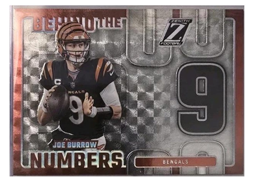 2024 Panini Zenith Behind The Numbers Joe Burrow #13 card