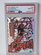 2025 Panini Absolute Kaboom! Vertical Joe Burrow #42 card