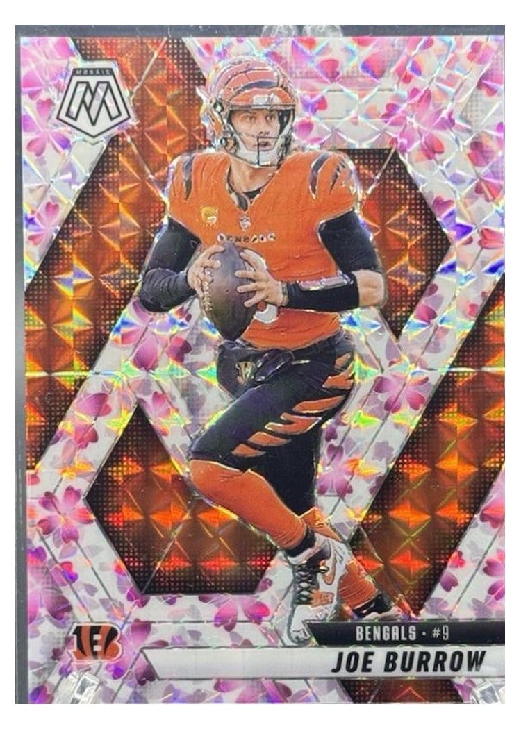 2025 Panini Mosaic Base Set Joe Burrow Choice Cherry Blossom #97 card
