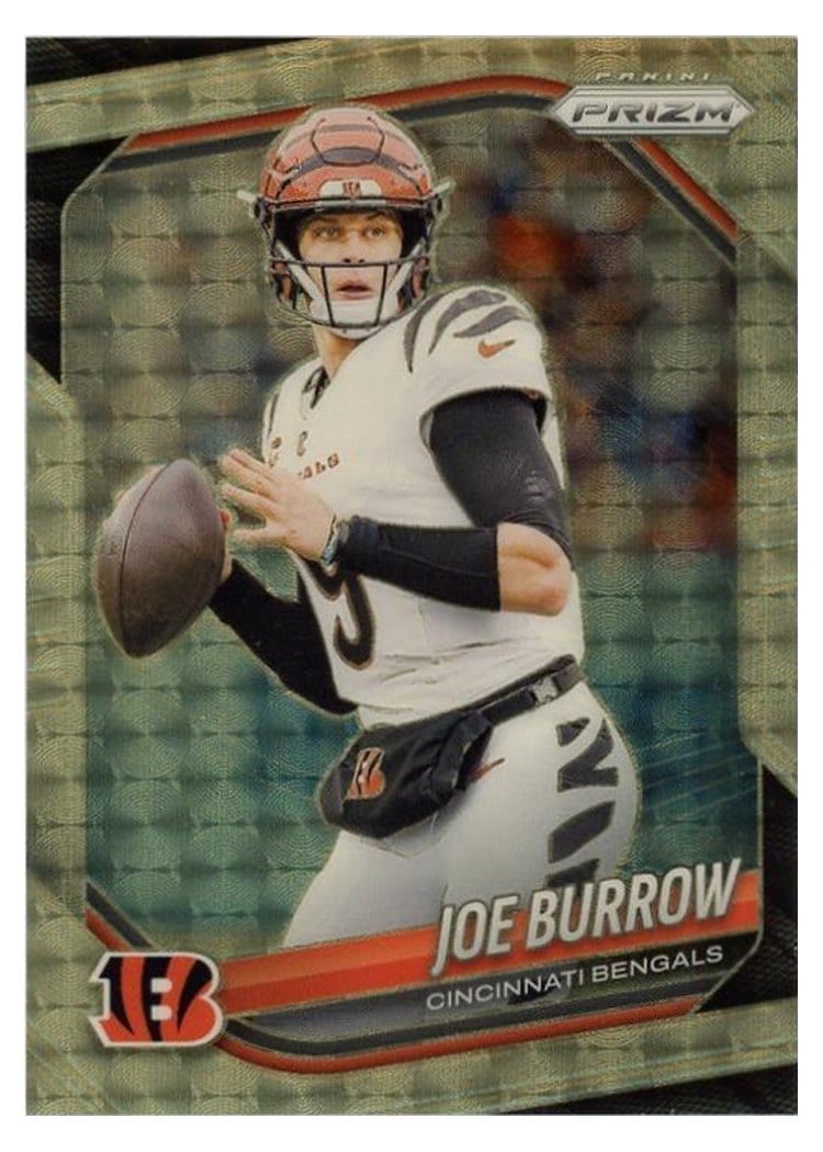 2025 Panini Prizm Base Set Joe Burrow #62 card