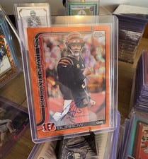 2025 Topps Chrome Autographs Joe Burrow #BA-JB card