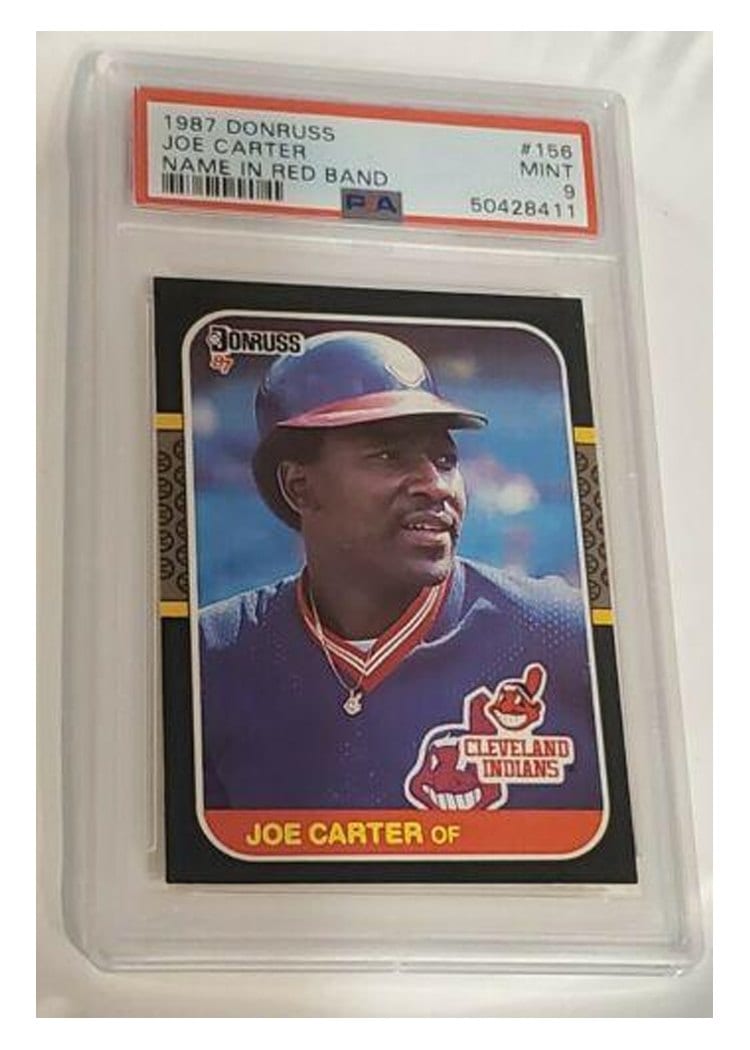 1987 Donruss Joe Carter #156 card