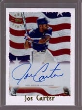 2025 Topps Archives 1995 Topps Cyberstats Autographs Joe Carter #95CA-JC card