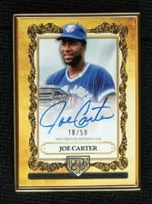 2025 Topps Gilded Collection Topps Gallery of Gold Autographs Joe Carter #GOG-JC card