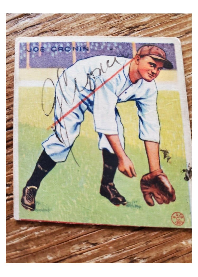 1933 Goudey Joe Cronin #189 card