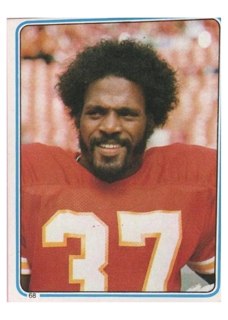 1983 Topps Stickers Joe Delaney #68 card