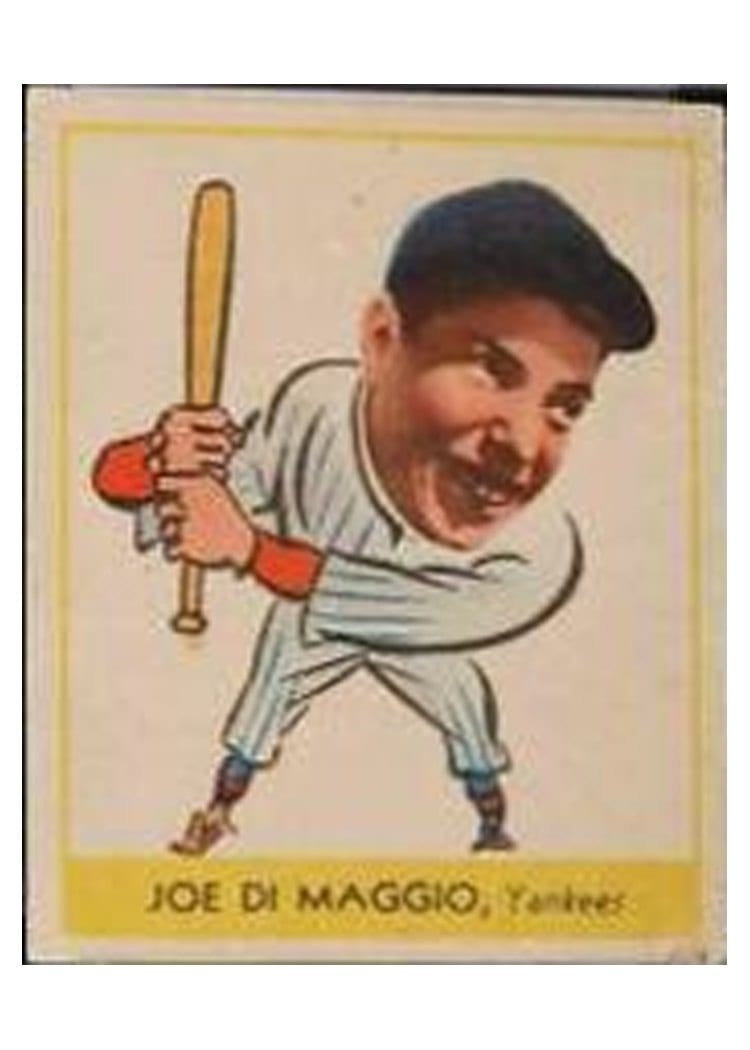 1938 Goudey Joe DiMaggio #250 card