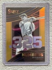 2024 Panini Select Select Numbers Joe DiMaggio #10 card