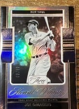 2025 Panini Three and Two Award Winning Joe DiMaggio #19 card