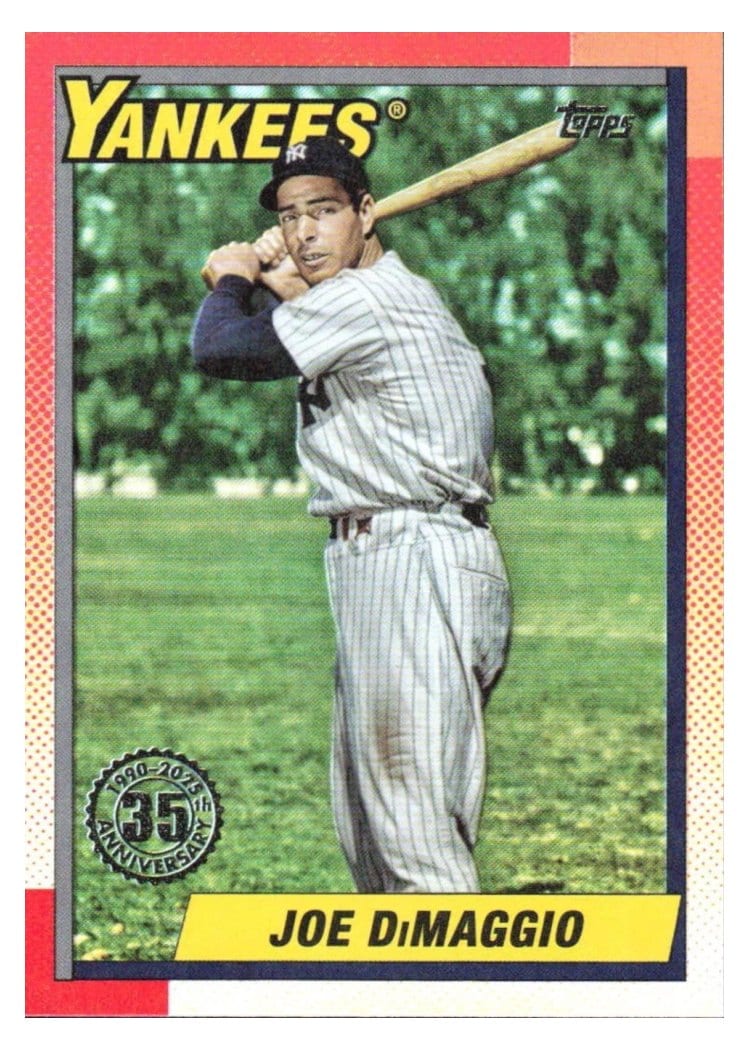 2025 Topps Update 1990 Topps Baseball Joe DiMaggio #U90-39 card