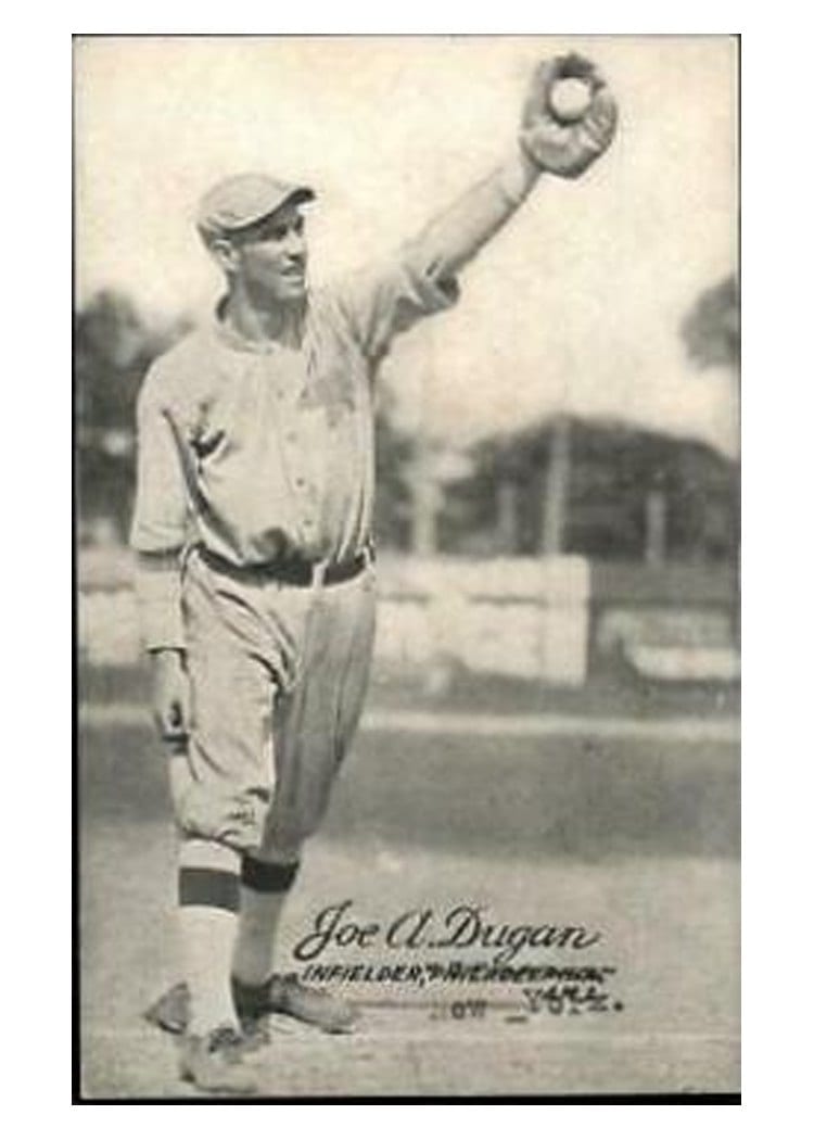 1922 Exhibits Joe Dugan card