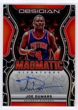 2024-25 Panini Obsidian Magmatic Signatures Joe Dumars #MS-JOE card