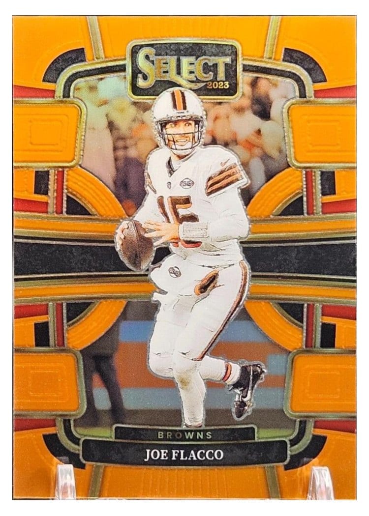 2023 Panini Select Base Set Joe Flacco Orange Prizm #26 card