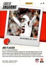2024 Donruss Best of Panini Instant Joe Flacco #4 card