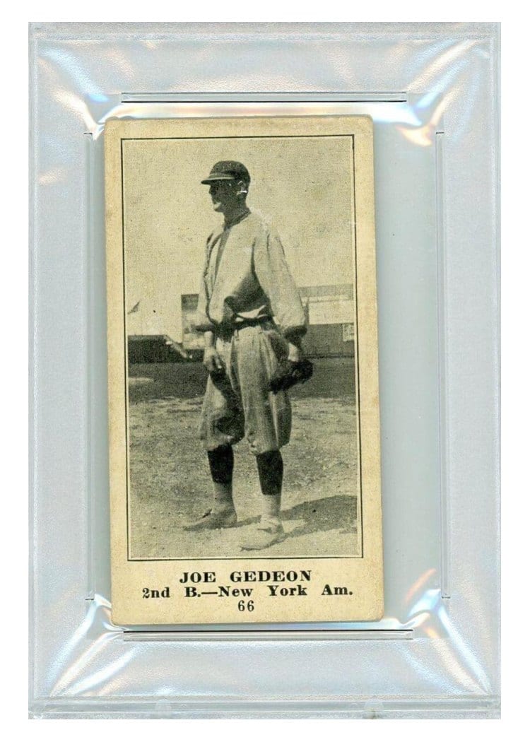 1916 M101 4 Sporting News Joe Gedeon Blank Back #66 card