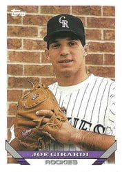 1993 Topps Base Set Joe Girardi #425 card
